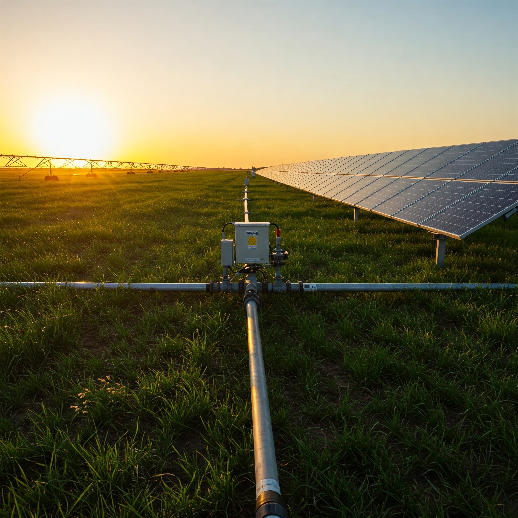 Sistema de bombeo solar en campo